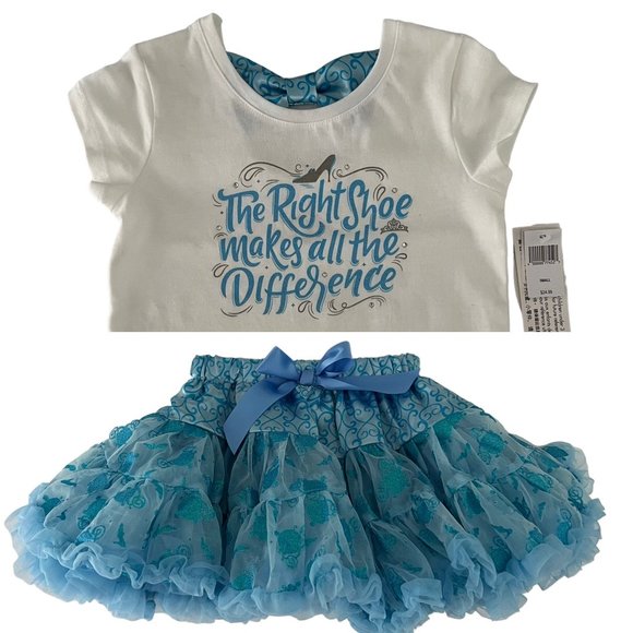 🆕 Disney Parks Cinderella Tee & Skirt Outfit